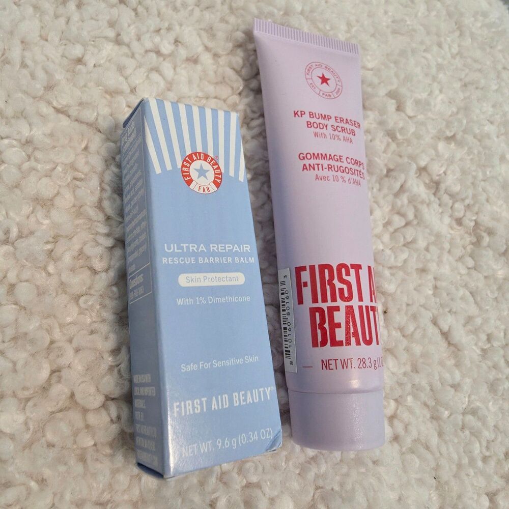 New First Aid Beauty Ultra Repair Rescue Barrier Balm & KP Bump Duo